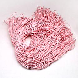 Seile aus Polyester und Spandex, Einlagig, rosa, 16 mm, ca. 2 Yard (109.36m)/Bündel