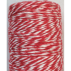 Cordón de algodón macramé de 4 capa, cuerda de algodón retorcida, para manualidades, envoltorio de regalo, carmesí, 1mm, alrededor de 32.8 yarda (30 m) / rollo