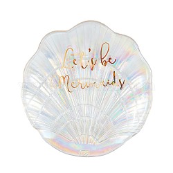 ガラスネイルアートツール皿  保存皿  シェル形状  透明  132x127x20mm