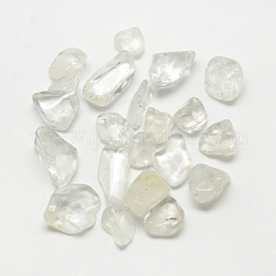 Perlas de cristal de cuarzo natural, cuentas de cristal de roca, piedra caída, pepitas, sin agujero / sin perforar, 12~25x9~17x3~14mm