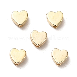 Ccb perline di plastica, cuore, oro, 4.5x5x2.5mm, Foro: 1.2 mm