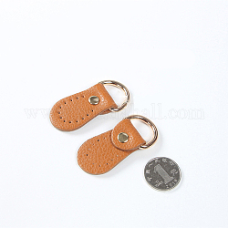 PU Imitation Leather Buckles, for Purse Making Supplies, Sandy Brown, 5.5x2.5cm