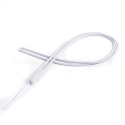 Sangles mobiles en cordon de silicone, cordon de téléphone réglable, blanc, 43 cm