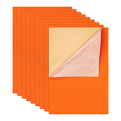 Schmuck Beflockungstuch, selbstklebendes Gewebe, dunkelorange, 40x28.9~29 cm, 12 Blatt / Satz