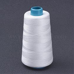 Polyester Thread, White, 0.28mm, about 1749.78 yards(1600m)/roll