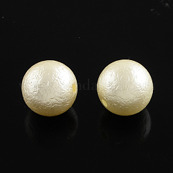 ABS Kunststoff Nachahmung Perlenperlen, antik weiß, 20x19 mm, Bohrung: 3 mm, ca. 110 Stk. / 500 g