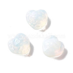 Perline Opalite, Senza Buco, cuore, 16.5x17~18x10~11mm