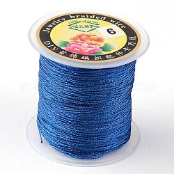 丸いメタリック糸  刺しゅう糸  3プライ  ブルー  0.4mm  約164.04ヤード（150m）/ロール