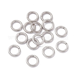 304 Stainless Steel Jump Rings, Open Jump Rings, Round, Stainless Steel Color, 12x2mm, Inner Diameter: 8mm