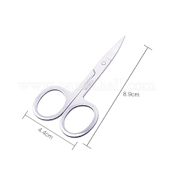 Stainless Steel Eyelash Thinning Shears, Eyebrow Trimmer Scissor, Shaping Eyebrow Grooming Cosmetic Tool, Stainless Steel Color, 8.9x4.4x2cm