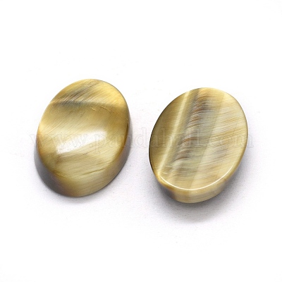 Cabochons en œil de tigre naturel&nbsp;G-O175-16B-1