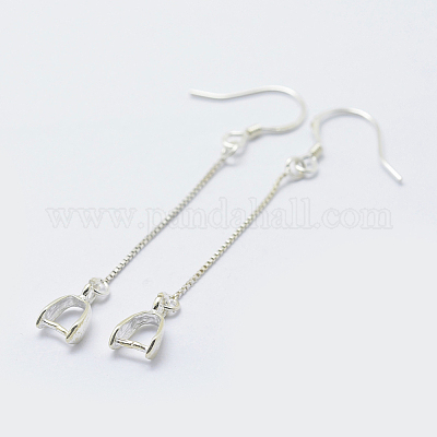 Whole 925 Sterling Silver Earring Hooks Findings Pandahall Com - Sterling Silver Pendant Bail Findings