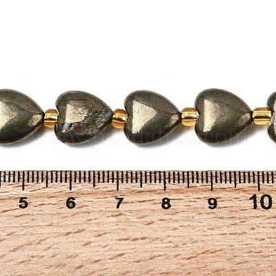 Natürliche Pyrit Perlen Stränge&nbsp;G-Z131-C01-01-1