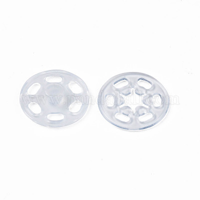Bottoni automatici in resina trasparente&nbsp;BUTT-N018-060-A-1