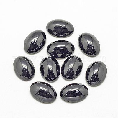 Cabochons en pierre noire naturelle&nbsp;G-R415-18x25-46-1