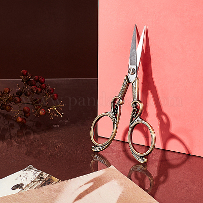 Wholesale SUNNYCLUE 2Pcs 2 Style Stainless Steel Embroidery Scissors 