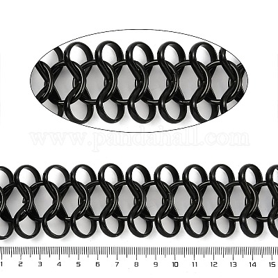 Cadena de aluminio con revestimiento de rejilla&nbsp;CHA-H002-04EB-1