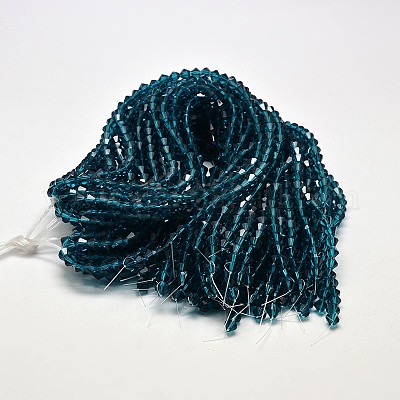 Chapelets de perles en verre transparente  &nbsp;EGLA-A039-T2mm-D01-1