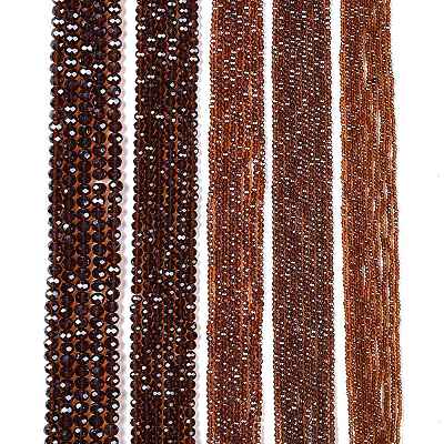 Chapelets de perles en verre électroplaqué&nbsp;EGLA-A044-T1mm-A02-1