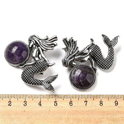 Broche sirène en alliage&nbsp;JEWB-C026-02C-AS-1