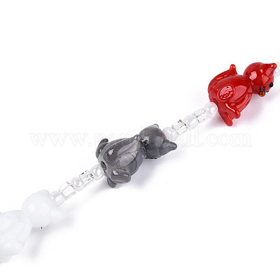 Handgemachte Murano Glas Perlen Stränge&nbsp;LAMP-N028-16-1