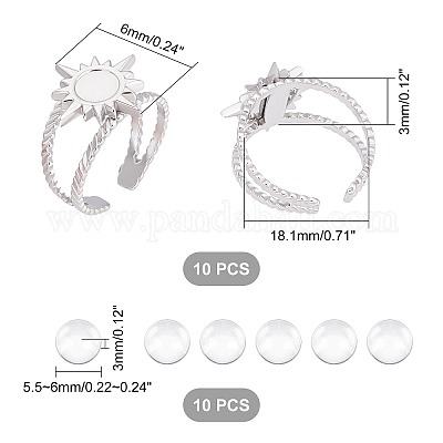 Boutique Kits de fabrication de bagues soleil diy unicraftale pour