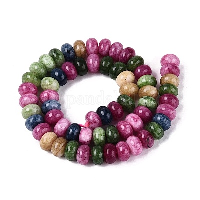 Natürliche weiße Jade perlen Stränge&nbsp;G-Q613-01F-40-1