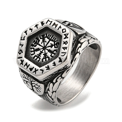 Ring aus Edelstahl 304&nbsp;RJEW-B055-04AS-15-1