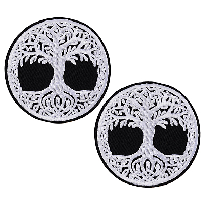 2pcs Black Patches For Clothing Iron On Patch Stickers For Clothes