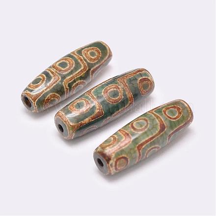 9-Augen-Dzi-Perlen im tibetischen Stil TDZI-G009-F04-1
