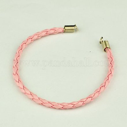 Braided PU Leather Cord Bracelet Making AJEW-JB00020-12-1