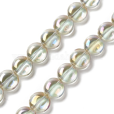 Electroplate Glass Beads Strands EGLA-L033-FR05-1