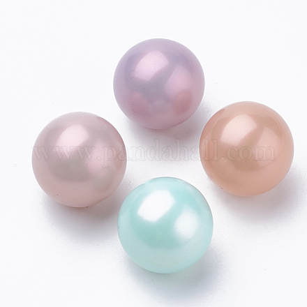 Perles d'imitation en plastique écologique MACR-S277-8mm-A-1
