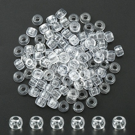 Transparent Acrylic European Beads MACR-YW0002-17A-1