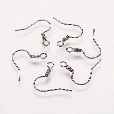 Brass Earring Hooks KK-Q363-B-NF-1