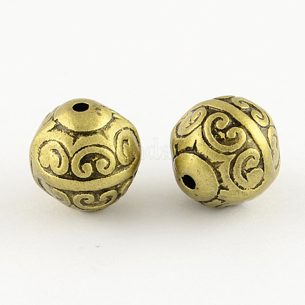 Perles acryliques antiques rondes PACR-S208-48AB-1
