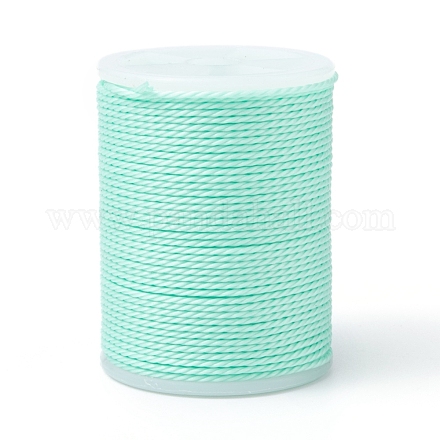Round Waxed Polyester Cord X-YC-G006-01-1.0mm-34-1