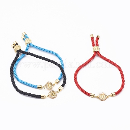 Bracelets coulissants en corde de nylon BJEW-JB06031-1