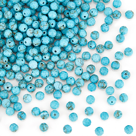 Olycraft 240 pièces perles turquoise synthétiques G-OC0004-65-1