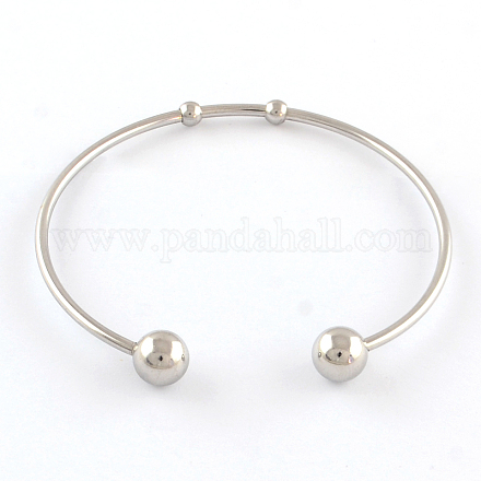 304 Stainless Steel Cuff Bangle Making X-STAS-R069-01-1