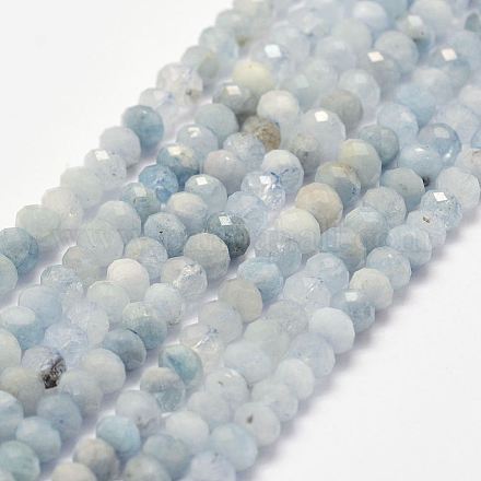 Chapelets de perles en aigue-marine naturelle G-P279-64-5mm-1