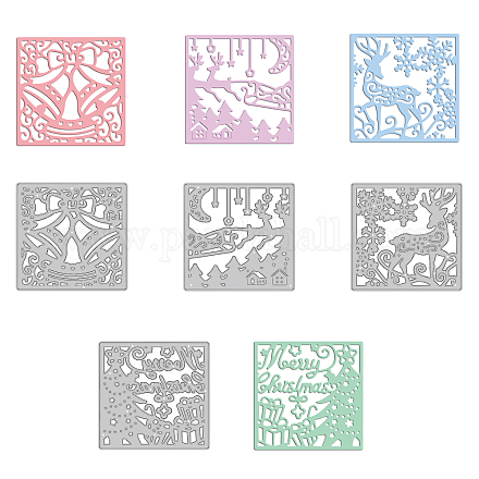 Globleland 4 pz 4 stili in acciaio al carbonio fustelle stencil DIY-DM0002-33-1