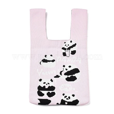 Polyester Mini Knit Tote Bags ABAG-C008-01A-01-1