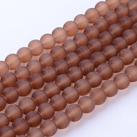 Chapelets de perles en verre transparent X-GLAA-S031-10mm-26-1