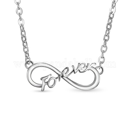 Ожерелье Shegrace Endless Love 925 из стерлингового серебра JN186A-1