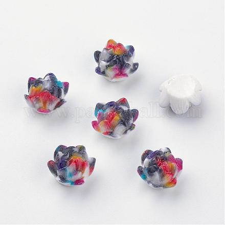 Spray Painted Resin Cabochons CRES-Q190-03C-1