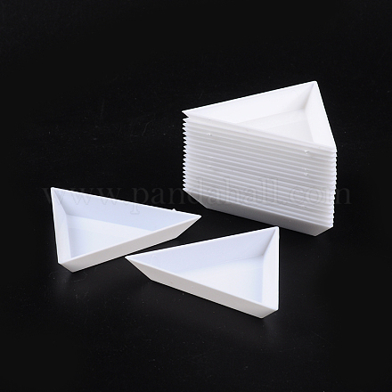 プラスチックディスプレイトレイ  ホワイト  サイズ：7.3センチ幅  7.3センチの長さ  高さ1センチ X-C015Y-1