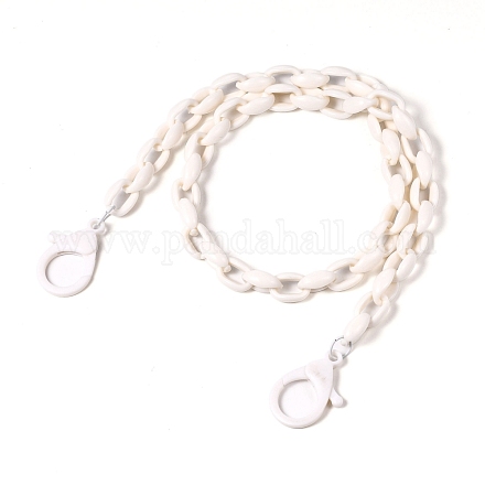 (vente d'usine de fêtes de bijoux) colliers de chaîne de câbles en acrylique personnalisés NJEW-JN02898-07-1