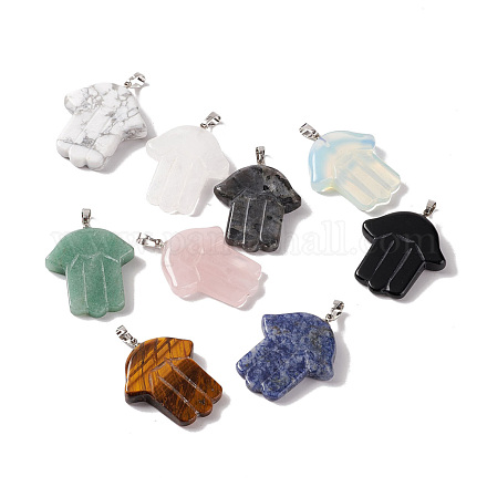 Natural & Synthetic Gemstone Pendants G-D477-04P-1