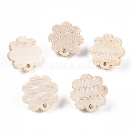 Risultati di orecchini a bottone in legno di frassino EJEW-N017-011X-1